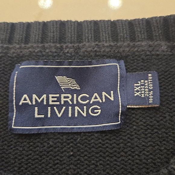 VTG American Living Ralph Lauren Mens Crewneck Deer Sweater Size XXL - Picture 8 of 10